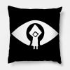 Little Nightmares White Throw Pillow Official Little Nightmares Merch