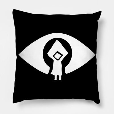 Little Nightmares White Throw Pillow Official Little Nightmares Merch