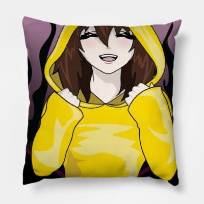 Little Nightmares Smile Girl Throw Pillow Official Little Nightmares Merch