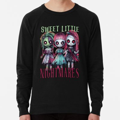 Sweet Little Nightmares: 3 Creepy And Cute Dolls Sweatshirt Official Little Nightmares Merch