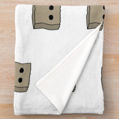 Cute Mono Sticker Throw Blanket Official Little Nightmares Merch