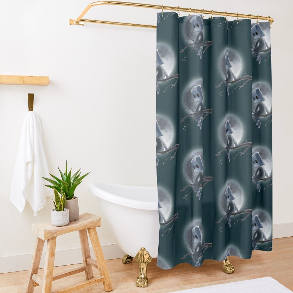 Mono Under The Moon Shower Curtain Official Little Nightmares Merch