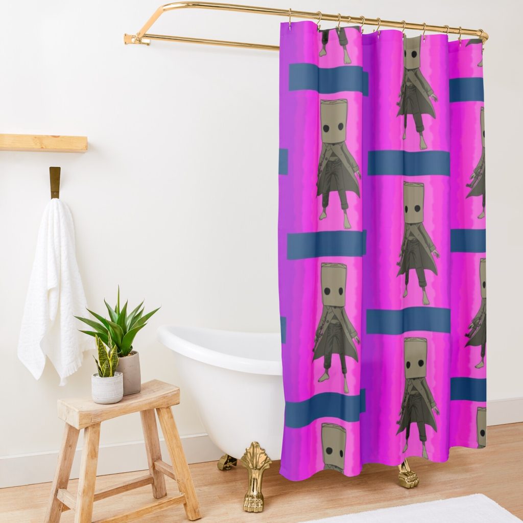 Mono Premium Scoop Shower Curtain Official Little Nightmares Merch