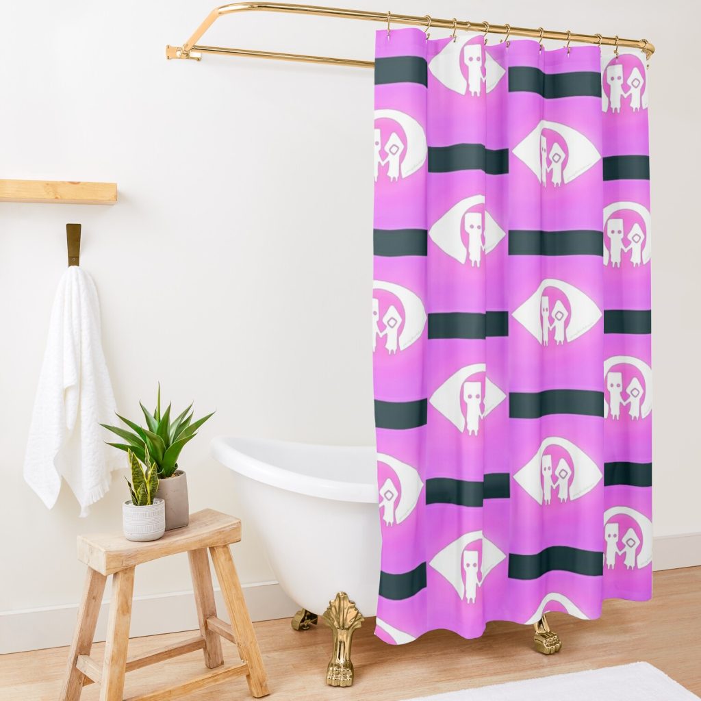 Mono And Six - Pink Shower Curtain Official Little Nightmares Merch