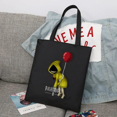 Game Little Nightmares 2 Boys Girls Shopper Bags Shopping Bag Tote Bag Shoulder Bag Canvas Bags 10 - Little Nightmares Merch