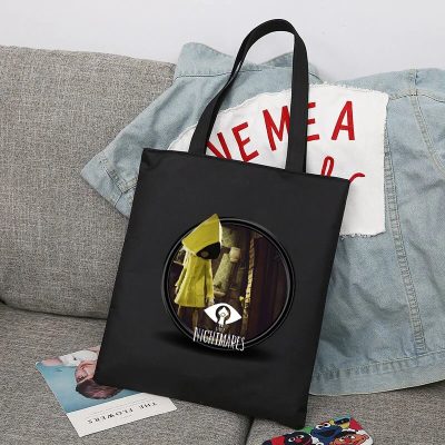 Game Little Nightmares 2 Boys Girls Shopper Bags Shopping Bag Tote Bag Shoulder Bag Canvas Bags 11 - Little Nightmares Merch