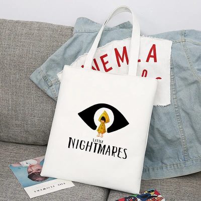 Game Little Nightmares 2 Boys Girls Shopper Bags Shopping Bag Tote Bag Shoulder Bag Canvas Bags 13 - Little Nightmares Merch