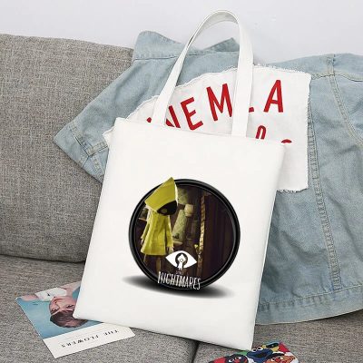 Game Little Nightmares 2 Boys Girls Shopper Bags Shopping Bag Tote Bag Shoulder Bag Canvas Bags 16 - Little Nightmares Merch