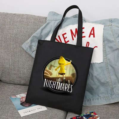 Game Little Nightmares 2 Boys Girls Shopper Bags Shopping Bag Tote Bag Shoulder Bag Canvas Bags 8 - Little Nightmares Merch