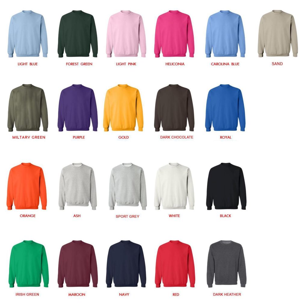 sweatshirt color chart - Little Nightmares Merch